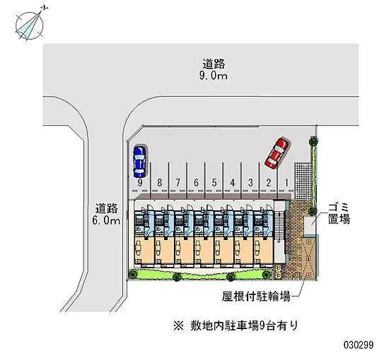 ★手数料０円★湖南市岩根中央１丁目　月極駐車場（LP）